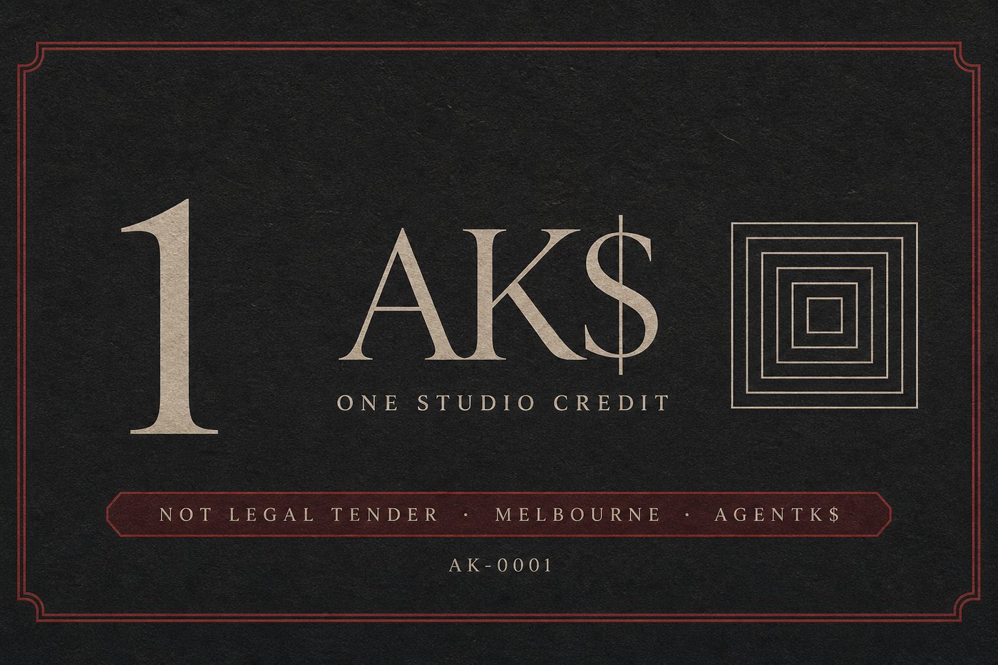 1 AK$ note