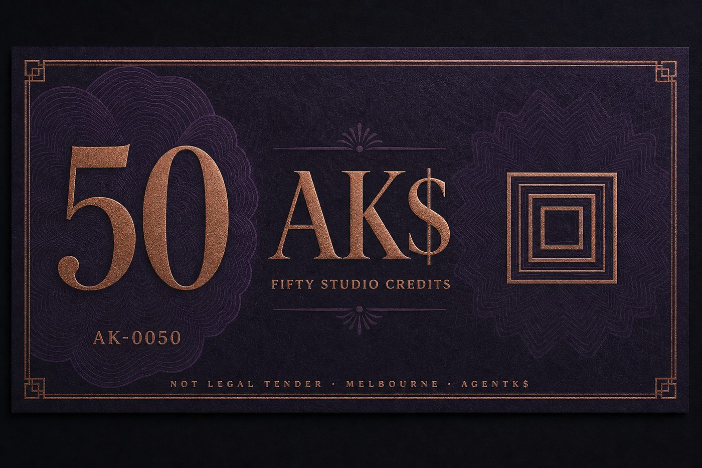50 AK$ note